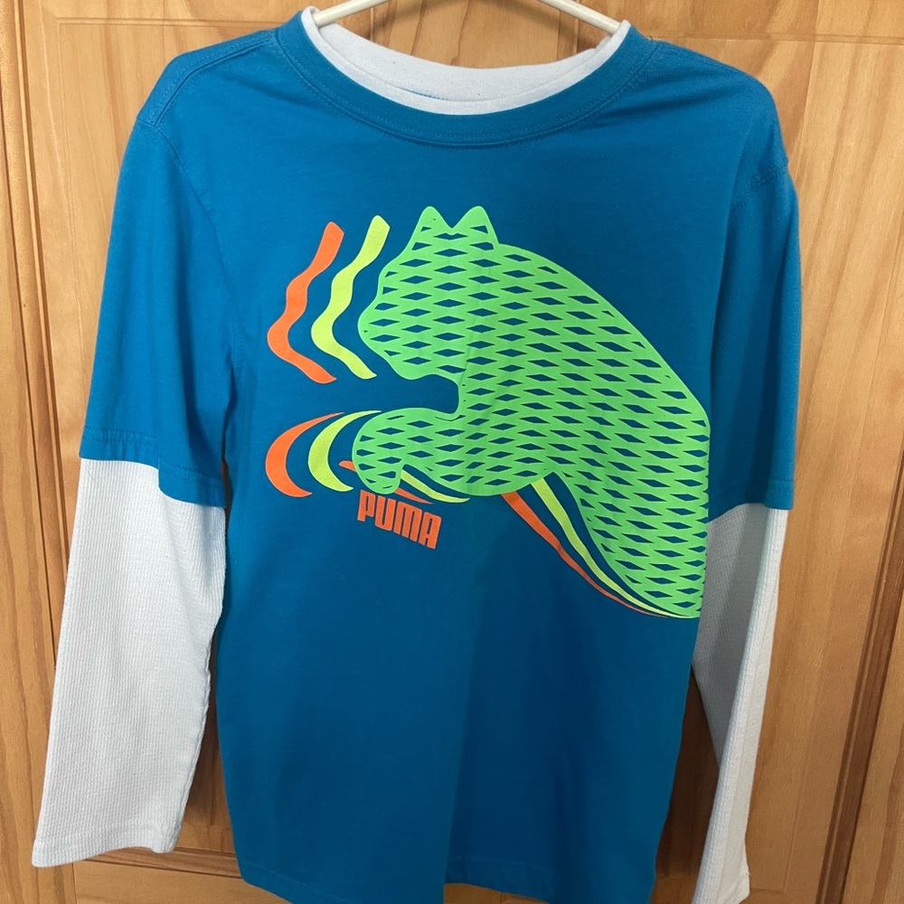 Like New, Boys Size Small Puma Long Sleeve Shirt
